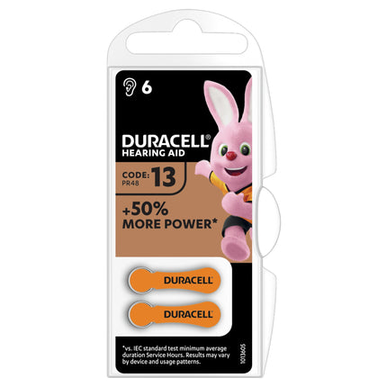 DURACELL Zinc air 13 | PR48 - Multipack - 6 Pieces - Button cell image