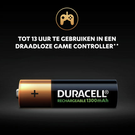 DURACELL NiMH AA | HR6 - Multipack - 4 Pieces - Rechargeable image