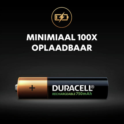 DURACELL NiMH AAA | HR03 - Multipack - 4 Pieces - Rechargeable image