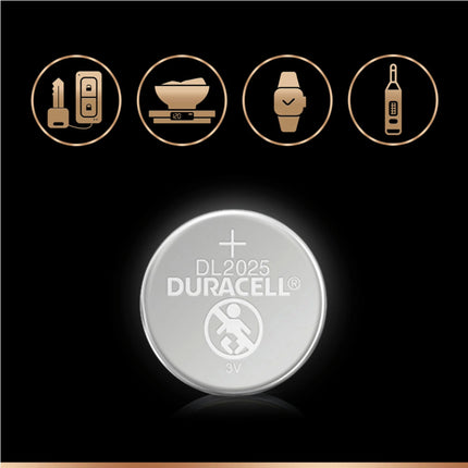 DURACELL Lithium CR2025 - Duo Pack - Button cell image