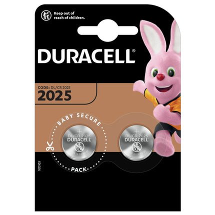 DURACELL Lithium CR2025 - Duo Pack - Button cell image