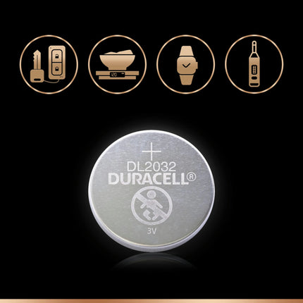 DURACELL Lithium CR2032 - Duo Pack - Button cell image