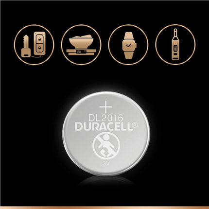 DURACELL Lithium CR2016 - Duo Pack - Button cell image