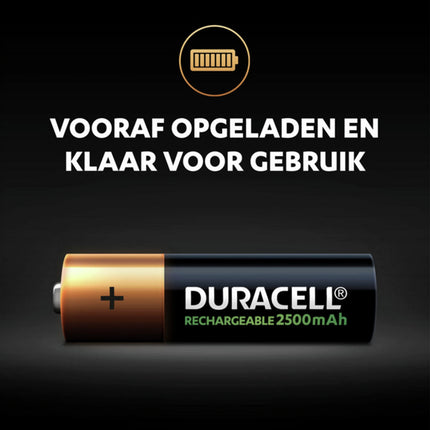DURACELL NiMH AA | HR6 - Multipack - 4 Pieces - Rechargeable image
