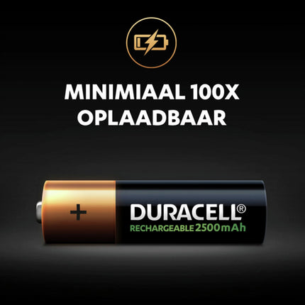 DURACELL NiMH AA | HR6 - Multipack - 4 Pieces - Rechargeable image