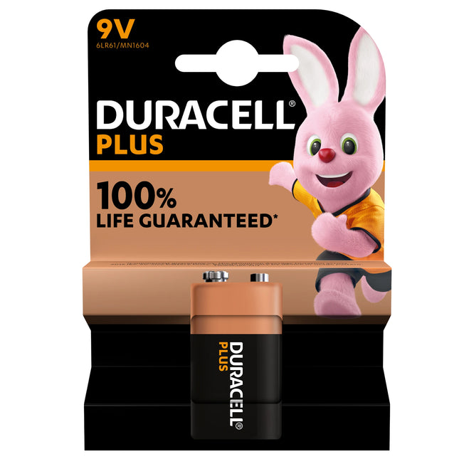 DURACELL Alkaline 9V | 6LR61 | E-Block image