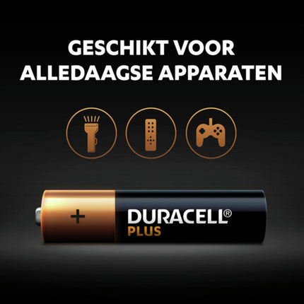 DURACELL Alkaline Plus AAA | LR03 - Multipack - 4 Pieces image