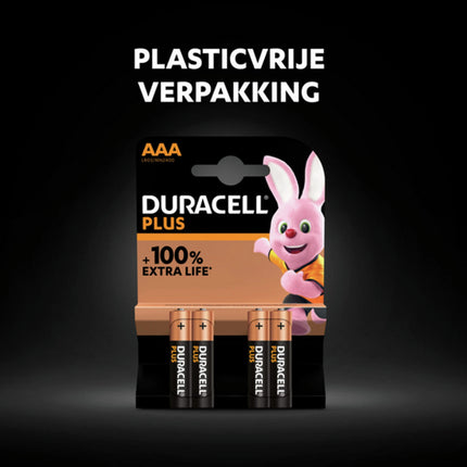 DURACELL Alkaline Plus AAA | LR03 - Multipack - 4 Pieces image