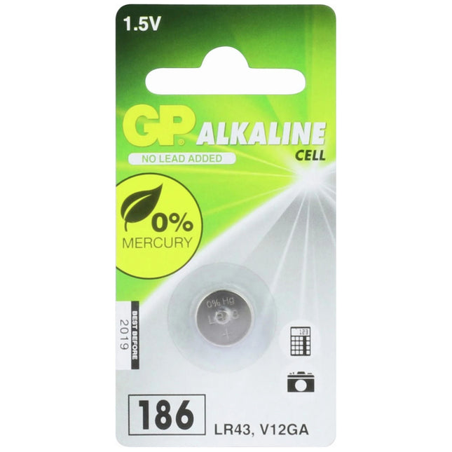 GP Alkaline LR43 | 186 - Button cell image