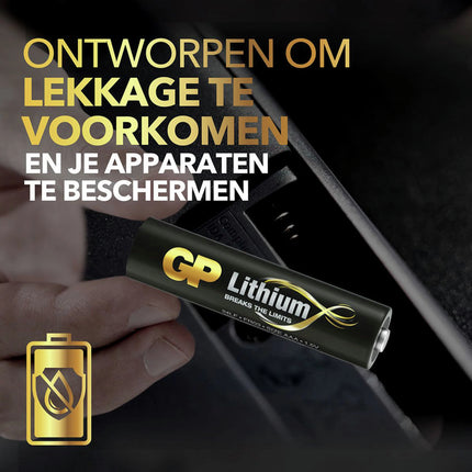 GP Lithium AAA | LR03 - Multipack - 4 Pieces image