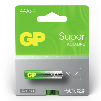 GP Super Alkaline AAA | LR03 - Multipack - 4 Pieces image