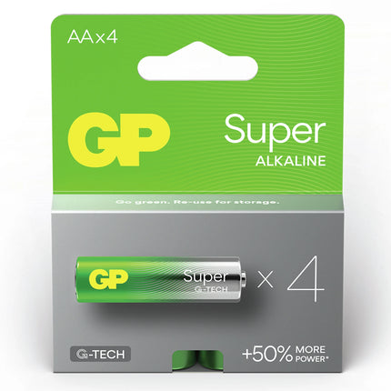 GP Super Alkaline AA | LR06 - Multipack - 4 Pieces image