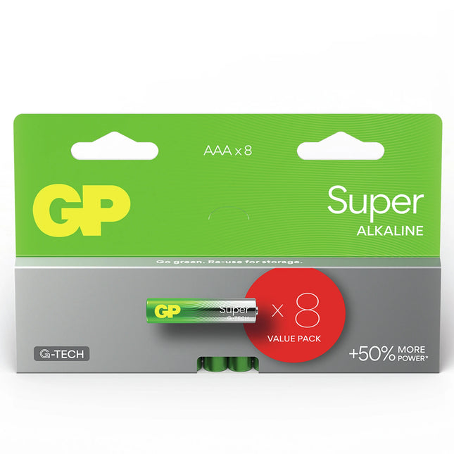 GP Super Alkaline AAA | LR03 - Multipack - 8 Pieces image