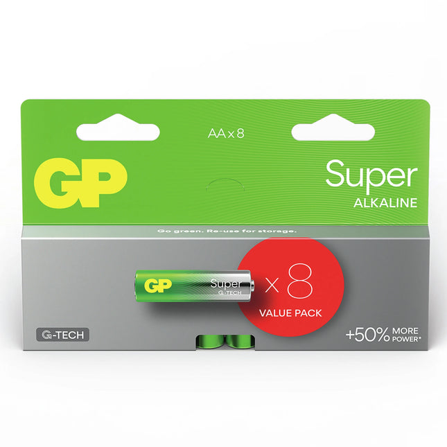 GP Super Alkaline AA | LR06 - Multipack - 8 Pieces image