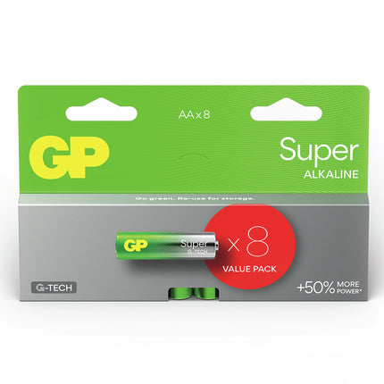GP Super Alkaline AA | LR06 - Multipack - 8 Pieces image