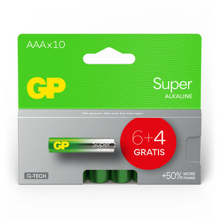 GP Super Alkaline AAA | LR03 - Multipack - 10 Pieces image