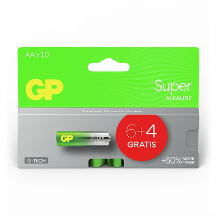 GP Super Alkaline AA | LR06 - Multipack - 10 Pieces image