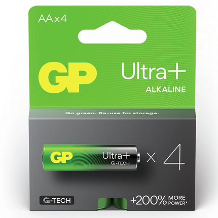 GP Ultra + Alkaline AA | LR06 - Multipack - 4 Pieces image