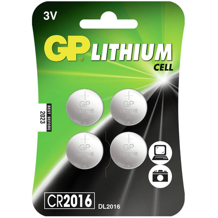 GP Lithium CR2016 - Multipack - 4 Pieces - Button cell image