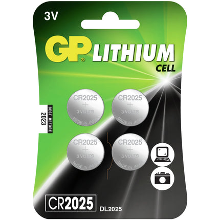 GP Lithium CR2025 - Multipack - 4 Pieces - Button cell image
