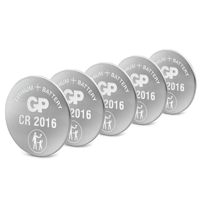 GP Lithium CR2016 - Multipack - 5 Pieces - Button cell image