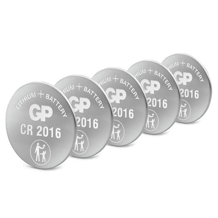 GP Lithium CR2016 - Multipack - 5 Pieces - Button cell image