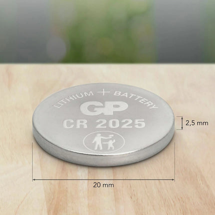 GP Lithium CR2025 - Multipack - 5 Pieces - Button cell image