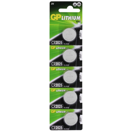 GP Lithium CR2025 - Multipack - 5 Pieces - Button cell image