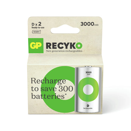 GP NiMH - Recyko D | LR20 - Duo Pack - Rechargeable image