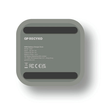 GP NiMH - Recyko - Fast Charger Dock USB AA | HR6 - Multipack - 4 Pieces + Charger + USB Cable - Rechargeable image