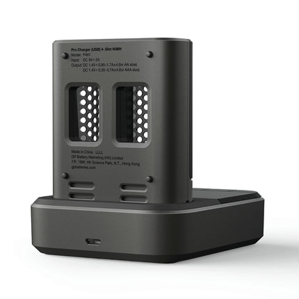 GP NiMH - Recyko - Fast Charger Dock USB AA | HR6 - Multipack - 4 Pieces + Charger + USB Cable - Rechargeable image