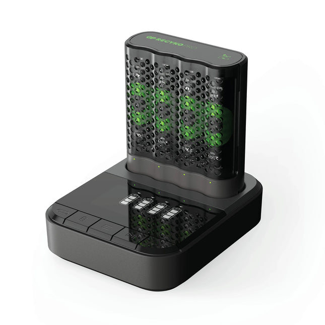 GP NiMH - Recyko - Fast Charger Dock USB AA | HR6 - Multipack - 4 Pieces + Charger + USB Cable - Rechargeable image