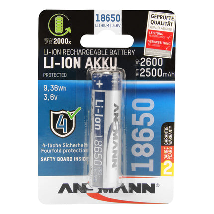 ANSMANN Li-ion 18650 - Rechargeable image