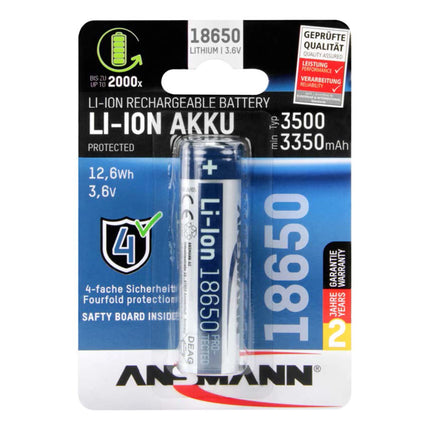 ANSMANN Li-ion 18650 - Rechargeable image
