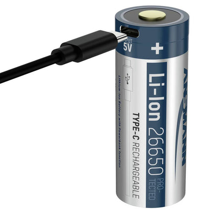 ANSMANN Li-Ion - USB-C 26650 - Rechargeable image