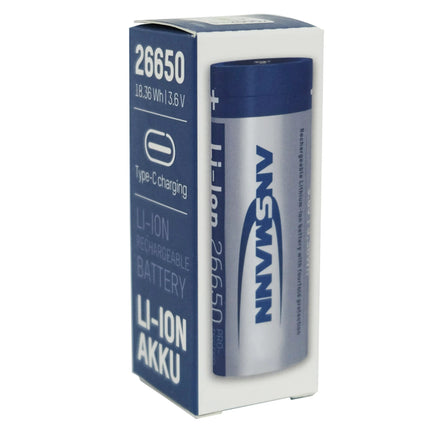 ANSMANN Li-Ion - USB-C 26650 - Rechargeable image