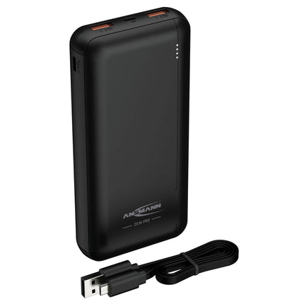 ANSMANN - Powerbank - PB320PD - Black - 20000mAh - 1x USB-C|2x USB-A (F) image