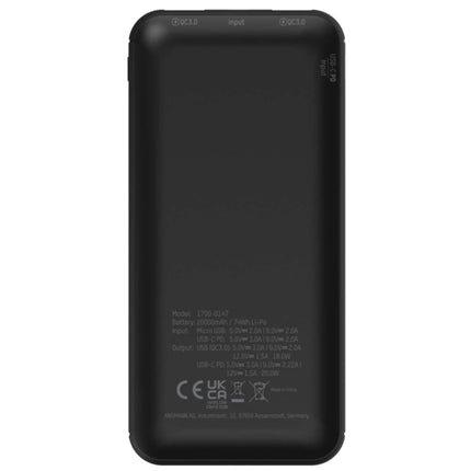 ANSMANN - Powerbank - PB320PD - Black - 20000mAh - 1x USB-C|2x USB-A (F) image