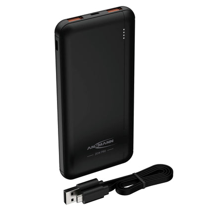 ANSMANN - Powerbank - PB320PD - Black - 10000mAh - 1x USB-C|2x USB-A (F) image