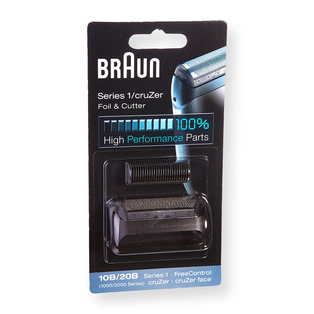 BRAUN - 10B / 20B - Shaver attachment - Series 1 - cruZer - shaving blade + razor block - Black image