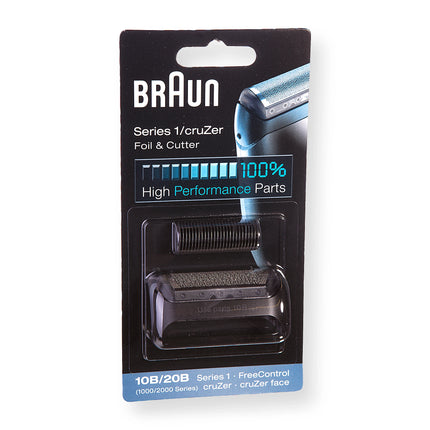 BRAUN - 10B / 20B - Shaver attachment - Series 1 - cruZer - shaving blade + razor block - Black image