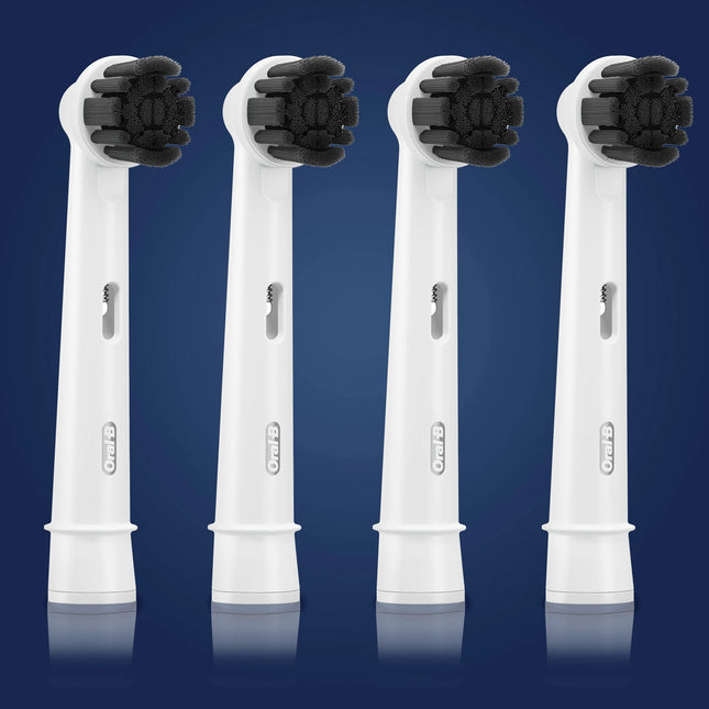 ORAL-B - Attachment brushes - Pure Clean Charcoal - 4 Pieces - White - EB20CH-4 image