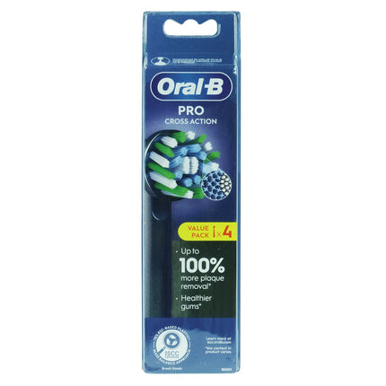 ORAL-B - Attachment brushes - Cross Action - 4 Pieces - Black - EB50BRX-4 image