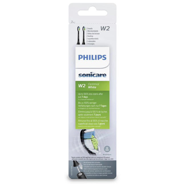 PHILIPS - Sonicare W2 Optimal toothbrushes black 2pcs - HX6062 image