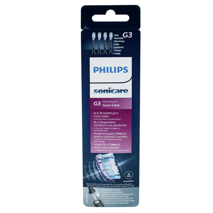 Philips - Attachment brushes - Sonicare G3 - Premium Gum Care - 4 Pieces - Black - HX9054 image