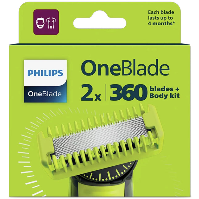 PHILIPS - QP430 - OneBlade 360 razor blades - Blade Body Kit - 2 Pieces + 1 x Body kit image