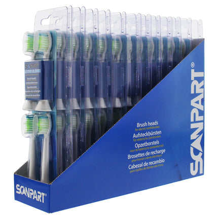 SCANPART - Attachment brushes - Active Clean - Compatible with Philips Sonicare - 4 Pieces - White - HX6064 image
