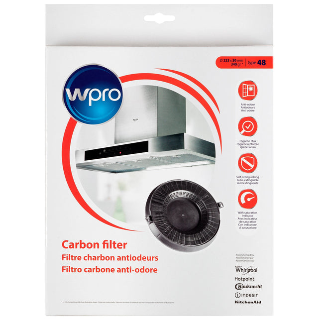 WPRO - carbon filter round Ø233x30mm - Type48 image