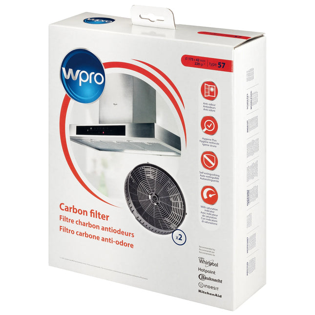 WPRO - carbon filter round Ø175x42mm - Type57 image