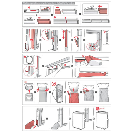 AEG - window sealing set air conditioning - AWK04 image